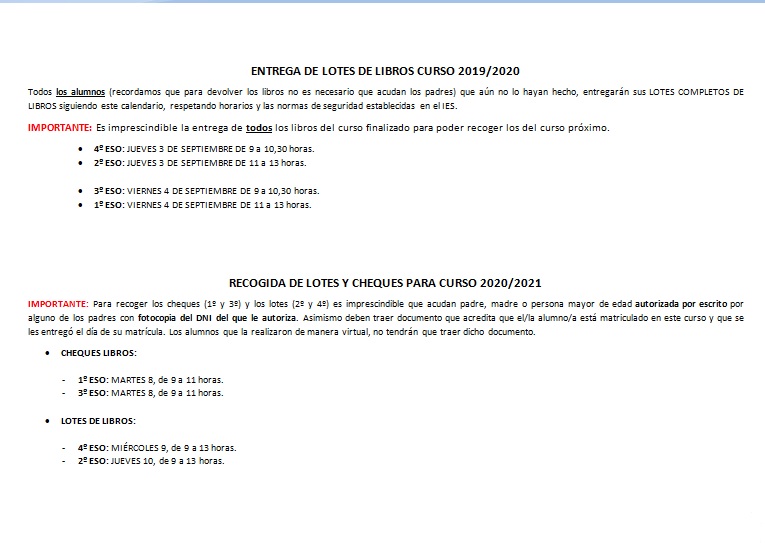 Aclaraciones COVID -2 18-08